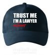 Кепка Trust me i'm almost lawyer Темно-синий фото