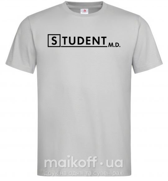 Мужская футболка Student MD Серый фото