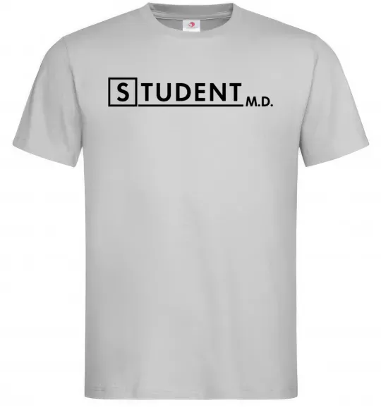 Мужская футболка Student MD Серый фото