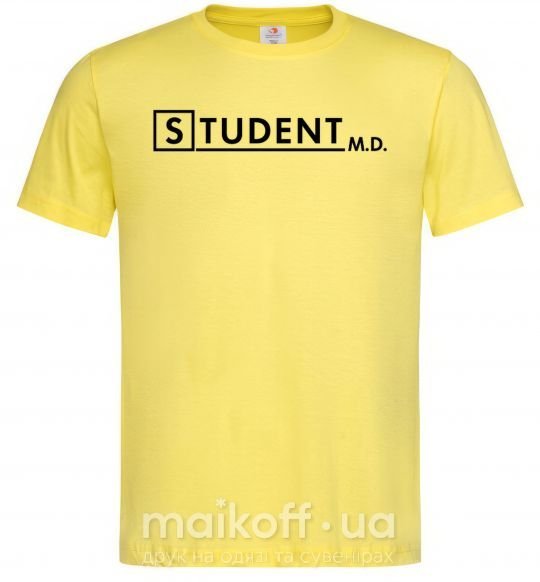 Чоловіча футболка Student MD Лимонний фото