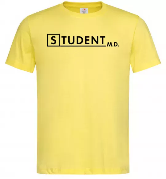 Мужская футболка Student MD Лимонный фото