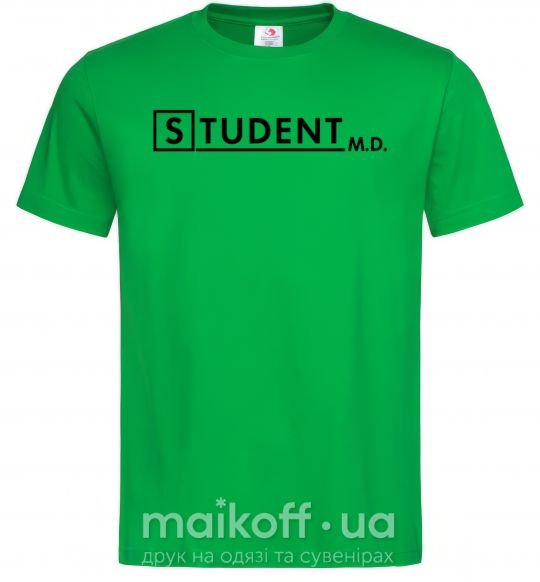 Мужская футболка Student MD Зеленый фото