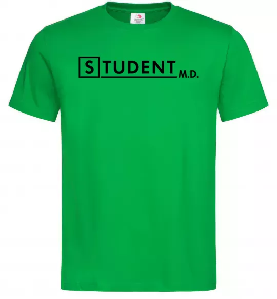Мужская футболка Student MD Зеленый фото