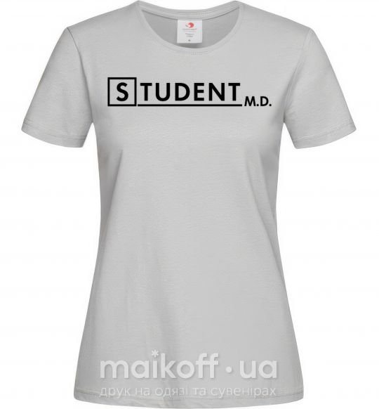 Женская футболка Student MD Серый фото