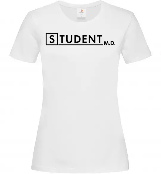 Жіноча футболка Student MD Білий фото