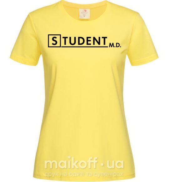 Жіноча футболка Student MD Лимонний фото