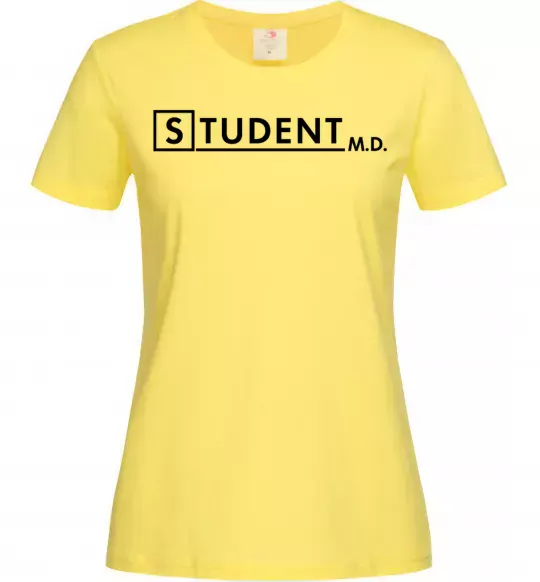 Жіноча футболка Student MD Лимонний фото