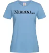 Жіноча футболка Student MD Блакитний фото