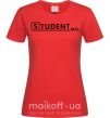 Женская футболка Student MD Красный фото