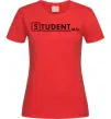 Жіноча футболка Student MD Червоний фото