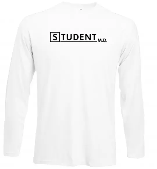 Лонгслів Student MD Білий фото