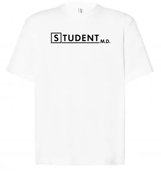 Футболка Оверсайз Student MD Белый фото