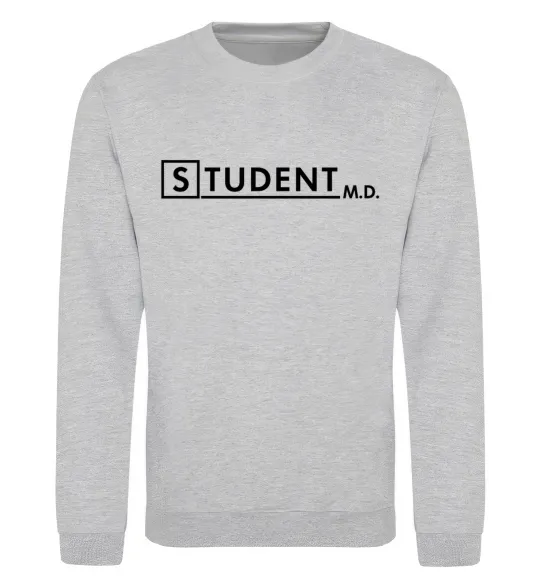 Свитшот Student MD Серый меланж фото
