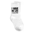 Носки I have no life i'm a medical student Белый фото