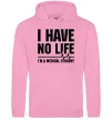 Чоловіча толстовка (худі) I have no life i'm a medical student Рожевий фото