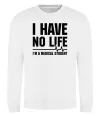 Світшот I have no life i'm a medical student Білий фото