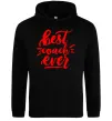Женская толстовка (худи) Best coach ever Черный фото