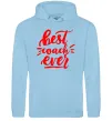 Жіноча толстовка (худі) Best coach ever Блакитний фото