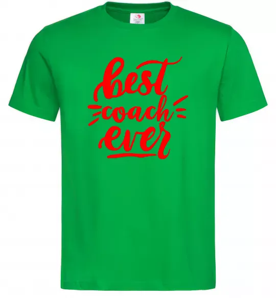 Чоловіча футболка Best coach ever Зелений фото