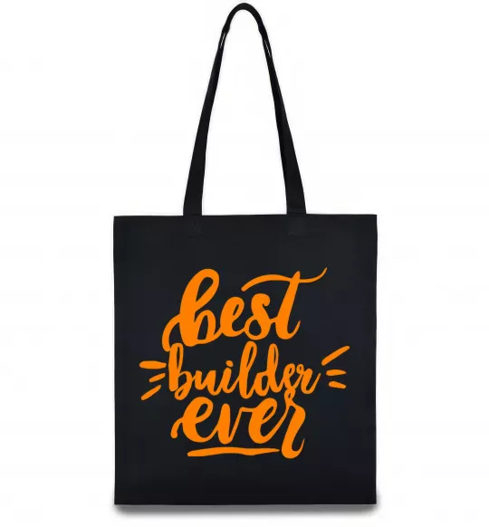 Еко-сумка Best builder ever Чорний фото