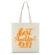 Еко-сумка Best builder ever Бежевий Еко-сумка Best builder ever Бежевий фото