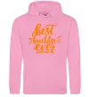 Мужская толстовка (худи) Best builder ever Розовый фото