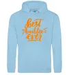 Мужская толстовка (худи) Best builder ever Голубой фото