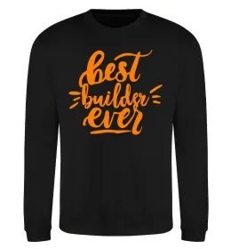 Світшот Best builder ever Чорний фото