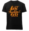 Чоловіча преміум футболка Best builder ever Чорний фото