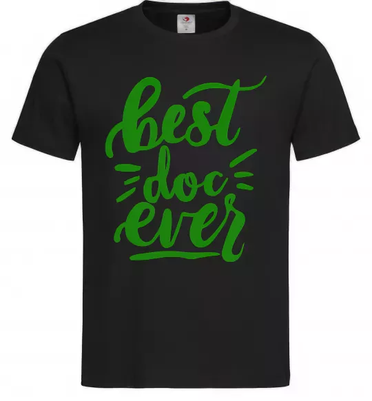 Мужская футболка Best Doc ever Черный фото