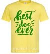 Мужская футболка Best Doc ever Лимонный фото