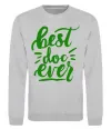 Свитшот Best Doc ever Серый меланж фото