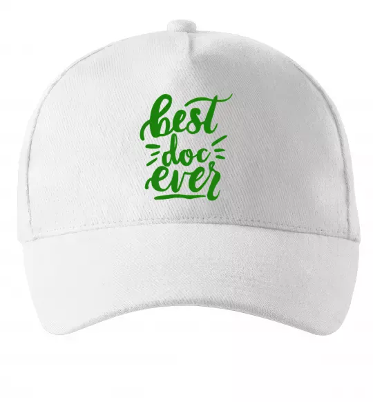 Кепка Best Doc ever Белый фото