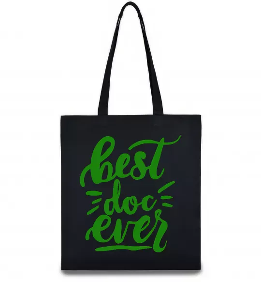 Эко-сумка Best Doc ever Черный фото