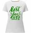 Жіноча преміум футболка Best Doc ever Білий фото