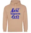 Чоловіча толстовка (худі) Best engineer ever Пісочний Чоловіча толстовка (худі) Best engineer ever Пісочний фото