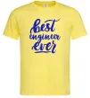 Чоловіча футболка Best engineer ever Лимонний фото