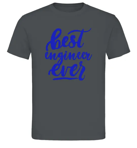 Чоловіча футболка Best engineer ever Графіт фото
