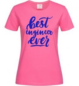 Женская футболка Best engineer ever