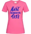 Жіноча футболка Best engineer ever Яскраво-рожевий фото
