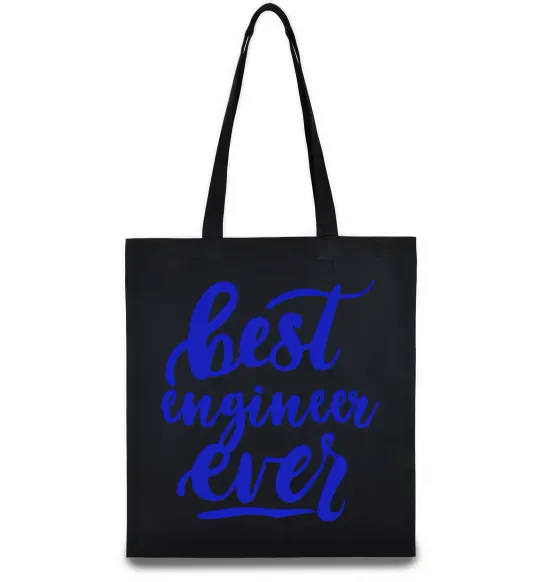 Еко-сумка Best engineer ever Чорний фото
