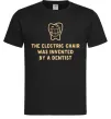 Мужская футболка The electric chair was invented by a dentist Черный фото