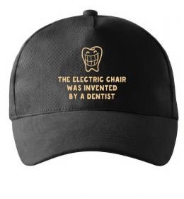 Кепка The electric chair was invented by a dentist Кепка The electric chair was invented by a dentist