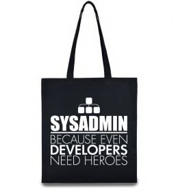 Еко-сумка Sysadmin because even developers need a hero