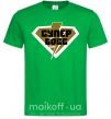 Мужская футболка Супер босс логотип Зеленый фото