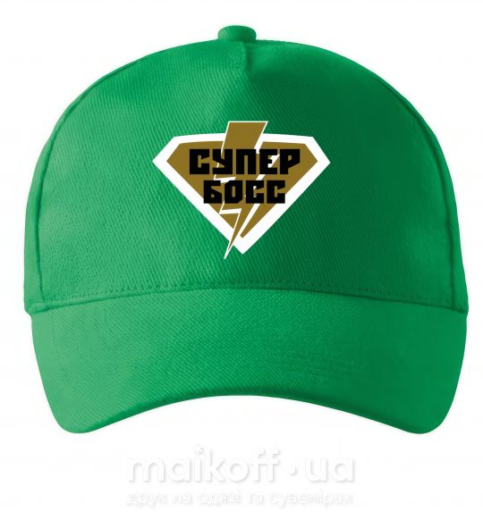 Кепка Супер босс логотип Зелений фото