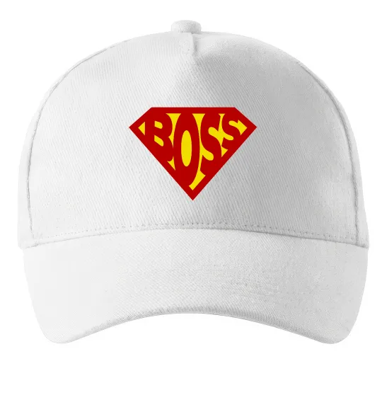 Кепка Супер босс логотип Белый фото