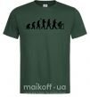 Мужская футболка Эволюция программиста Темно-зеленый фото