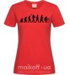 Женская футболка Эволюция программиста Красный фото