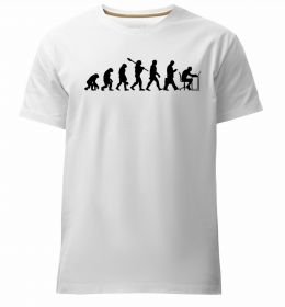 Чоловіча преміум футболка Еволюція програміста